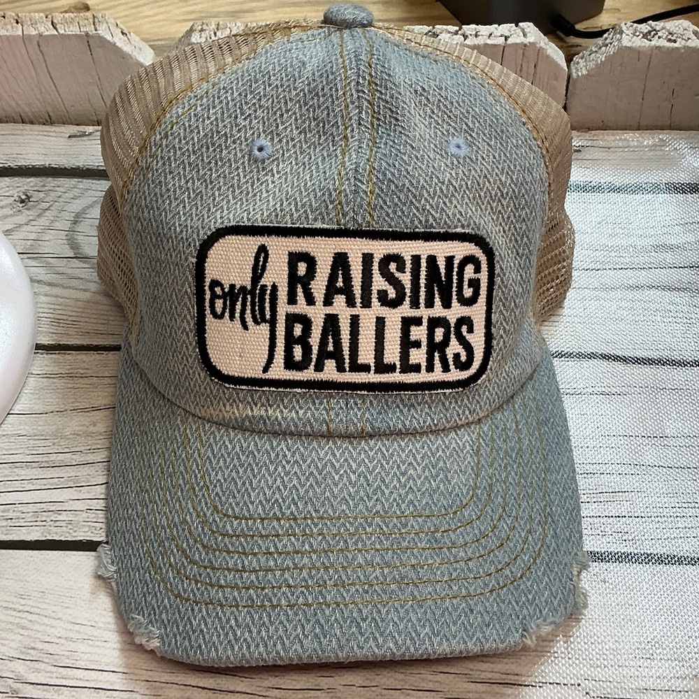 Rock Your Baby Tan and Cream Trucker Hat